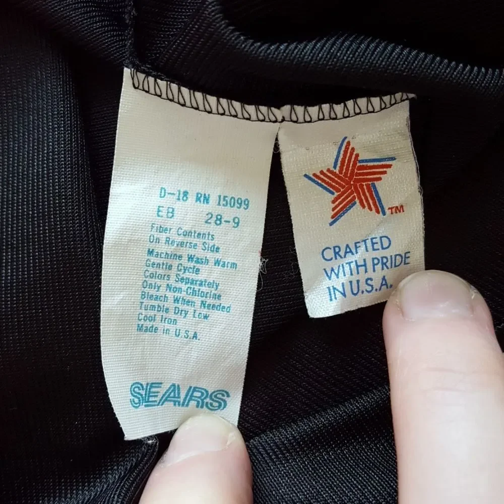 Vintage 80s Sears Black Slip Camisole - Picture 7 of 8